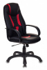 Кресло игровое Бюрократ VIKING-8/BL+RED черный/красный искусственная кожа