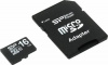Карта памяти MICRO SDHC 16GB W/ADAPT SP016GBSTH010V10SP SIL. POWER