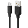 dcmicrobsunc unico кабель micro usb - usb, 2,1а, basic, 480 мбит/с, pvc, 1м, черный, rtl box