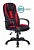 VIKING-9/BL+RED Кресло игровое Бюрократ VIKING-9 черный/красный искусст.кожа/ткань крестовина пластик
