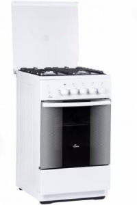 Плита Газовая Flama FG 24215 W белый реш.чугун