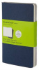блокнот moleskine cahier journal ch218 large 130х210мм обложка картон 80стр. нелинованный синий индиго (3шт)