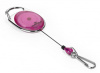 рулетка для бейджа durable 8327-12 style 80см карабин фиолетовый