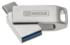 069269 MyMedia by Verbatim My Dual USB Drive 32Gb USB 3.2 Gen 1 Flash Drive (USB-C + USB-A)