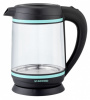 SKG7740 (NEON) Чайник электрический Starwind SKG7740 1.7л. 2200Вт темно-серый/бирюзовый (корпус: стекло)