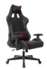 ZOMBIE THUNDER 1 B Кресло игровое Zombie Thunder 1 черный/карбон ткань/эко.кожа с подголов. крестов. пластик
