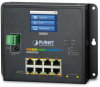 wgs-5225-8p2sv коммутатор/ planet ip30, ipv6/ipv4, l2+ 8-port 10/100/1000t 802.3at poe + 2-port 1g/2.5g sfp wall-mount managed switch with lcd touch screen (-20~70