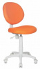 KD-W6/TW-96-1 Кресло детское Бюрократ KD-W6 оранжевый TW-96-1 (пластик белый)