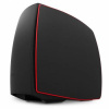 CA-MANTW-M2 Корпус NZXT MANTA Window черный/красный без БП miniITX 4x120mm 4x140mm 2xUSB3.0 audio bott PSU