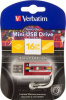 Флеш Диск Verbatim 16Gb Mini Cassette Edition 49398 USB2.0 красный/рисунок