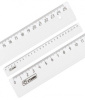 линейка стамм лн23 пластик дл.25см прозрачный