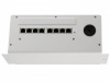 ds-kad606 8 x 100мб/с портов (6 poe и 2х канальное каскадирование lan); встроенный стабилизатор напряжения; подходит для внешних и внутренних панелей