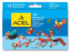пластилин adel 234-0632-000 12цв. картон.кор/европод.