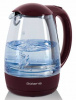 Чайник электрический Polaris PWK1768CGL 1.7л. 2200Вт бордовый (корпус: стекло)