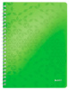 блокнот leitz wow 46380054 a4 pp 80л клетка твердая обложка спираль двойная зеленый