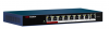 ds-3e0109p-e/m hikvision 8 rj45 100m poe; 1 uplink порт 100м ethernet; таблица mac адресов на 4000 записей; пропускная способность 1.8гб/с; стандарты