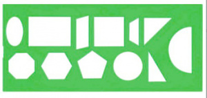 трафарет стамм геометрические фигуры тт11