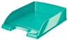 лоток горизонтальный leitz 52263051 wow для бумаг a4 255x70x357мм бирюзовый пластик