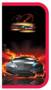 пенал silwerhof 850909 машина в огне 1 отделение 190х110х25мм картон ламинированный