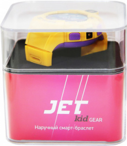 смарт-часы jet kid gear 50мм 1.44" tft фиолетовый (gear yellow+purple)