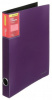 папка на 2-х d-кольцах silwerhof perlen 271955-73 a4 1.1мм кор.38мм внут.и торц.карм сиреневый металлик