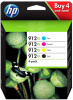картридж струйный hp 912xl 3yp34ae черный/голубой/пурпурный/желтый набор для hp officejet 801x/802x