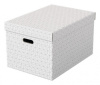 короб для хранения esselte 628286 l складной 355x305x510мм белый картон (упак.:3шт)