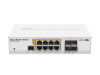 сетевой коммутатор mikrotik 8x10base-t / 100base-tx / 1000base-t 4xsfp 1xконсоль crs112-8p-4s-in