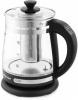 Чайник электрический Kitfort KT-656 1.5л. 2200Вт черный (корпус: стекло)