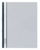 папка-скоросшиватель durable 2580-10 прозрач.верх.лист боков.перф. пластик серый