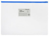 папка на молнии zip silwerhof classic 255187-02 a4 пвх 0.11мм карм.для визит. цвет молнии синий
