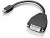 0B47090 Lenovo Mini-DisplayPort - Single Link DVI Adapter (DPort 1.2, support up to 1920 x 1200 at 60 Hz)
