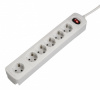 00137356 сетевой удлинитель hama h-137356 1.5м (6 розеток) белый (коробка)