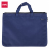 папка-портфель deli extend eb55132 2 отдел. a4 текстиль синий
