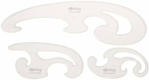 набор лекал rotring centro burmester curves s0221301 пластик