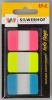 закладки самокл. пластиковые silwerhof 801016 44x12мм 3цв.в упак. 20лист "sort" диспенсер