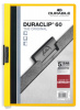 папка с клипом durable duraclip 2209-04 прозрач. верх.лист a4 1-60лист. желтый