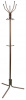 ВНП34 Вешалка напольная Исток медный антик основание крестовина наконечники черный крючки двойные сталь