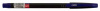 399297 ручка шариковая cello slimo 0.7мм игловидный пиш. наконечник черный/синий синие чернила коробка