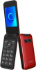 3025x-2dalru1 мобильный телефон alcatel 3025x 128mb красный раскладной 3g 1sim 2.8" 240x320 2mpix gsm900/1800 gsm1900 mp3 fm microsd max32gb