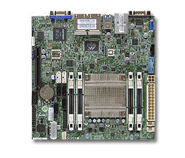 Платформа SuperMicro SYS-5018A-FTN4 Intel Atom C2758 2.4GHz 4MB DDR3 ECC 3.5" max2 Gold 200W 4xSO-DIMM/1xPCI-Ex8 4xRJ-45 1U (SYS-5018A-FTN4)