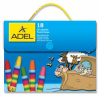 масляная пастель adel colour 428-1818-000 шестигранные 18цв.д.11.5мм пласт.сум.