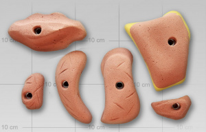 Зацепы полиэфирные для скалолазания 6 шт. #11_025