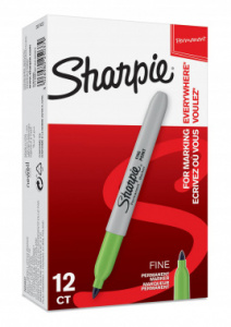 маркер перманентный paper mate fine 2025037 sharpie лаймовый