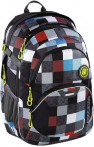 00129882 рюкзак coocazoo jobjobber2 checkmate серый/голубой