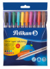 ручка шариковая pelikan supersoft fancy (pl811798) office 0.7мм корпус пластик ассорти ассорти чернила индив. пакет с европодвесом (10шт)