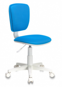 CH-W204NX/BLUE Кресло детское Бюрократ CH-W204NX голубой TW-55 крестов. пластик пластик белый