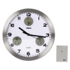00113982 Часы настенные аналоговые Hama AG-300 H-113982 D30см серебристый