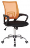 Кресло Бюрократ CH-695SL/OR/BLACK спинка сетка оранжевый TW-38-3 сиденье черный TW-11 крестовина хром