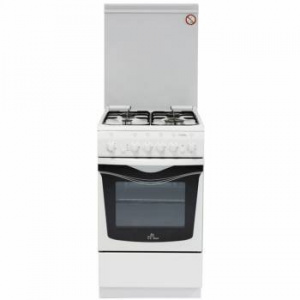 Плита Газовая De Luxe 506040.03г чр белый реш.чугун